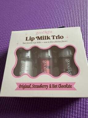 New Good Light Lip Milk Trio: Limited Edition Raspberry, Strawberry & Chocolate